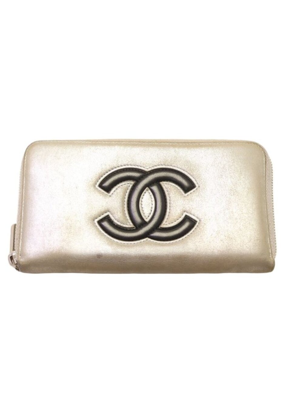 Chanel CC Logo Lambskin Wallet